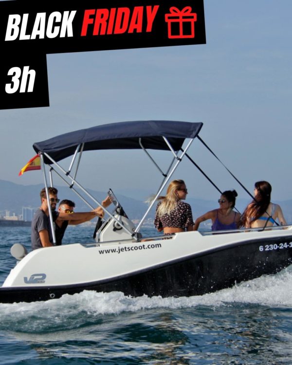 Oferta Barco sin licencia 3h Black Friday